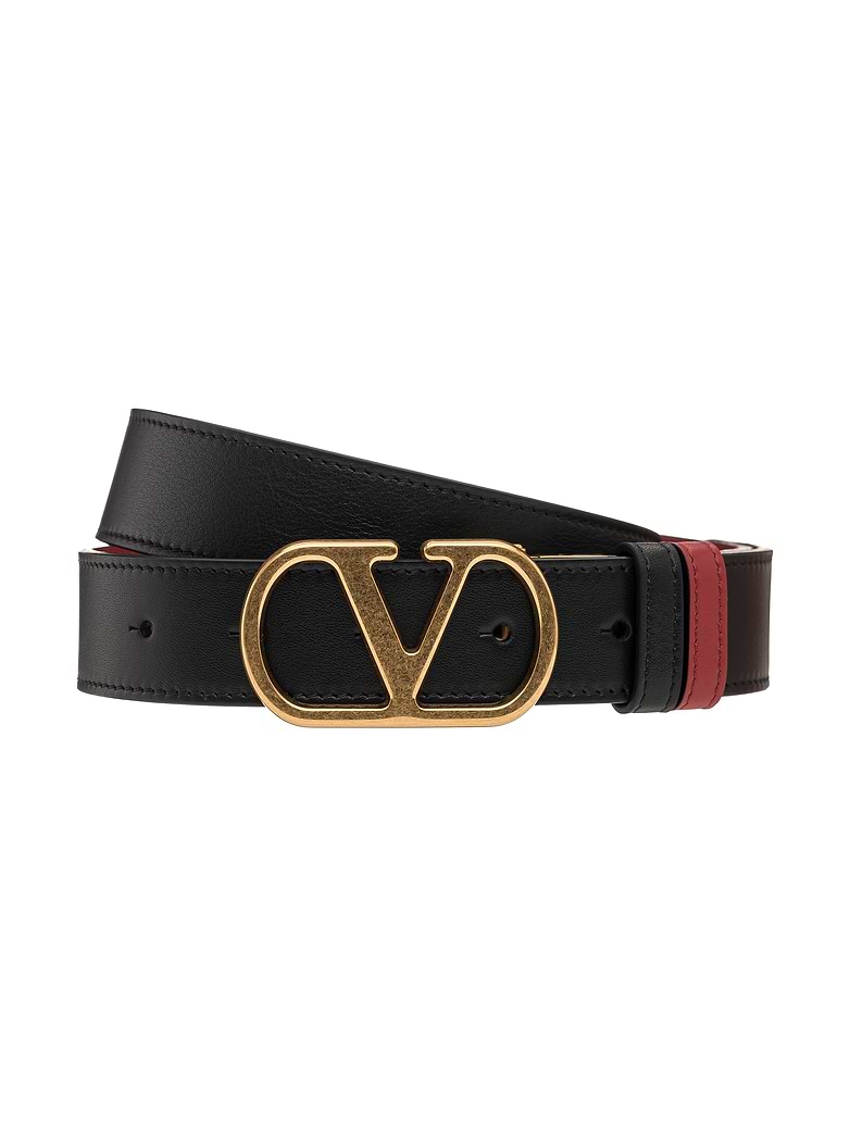 Valentino Garavani women's V-logo leather belt buy for 391900