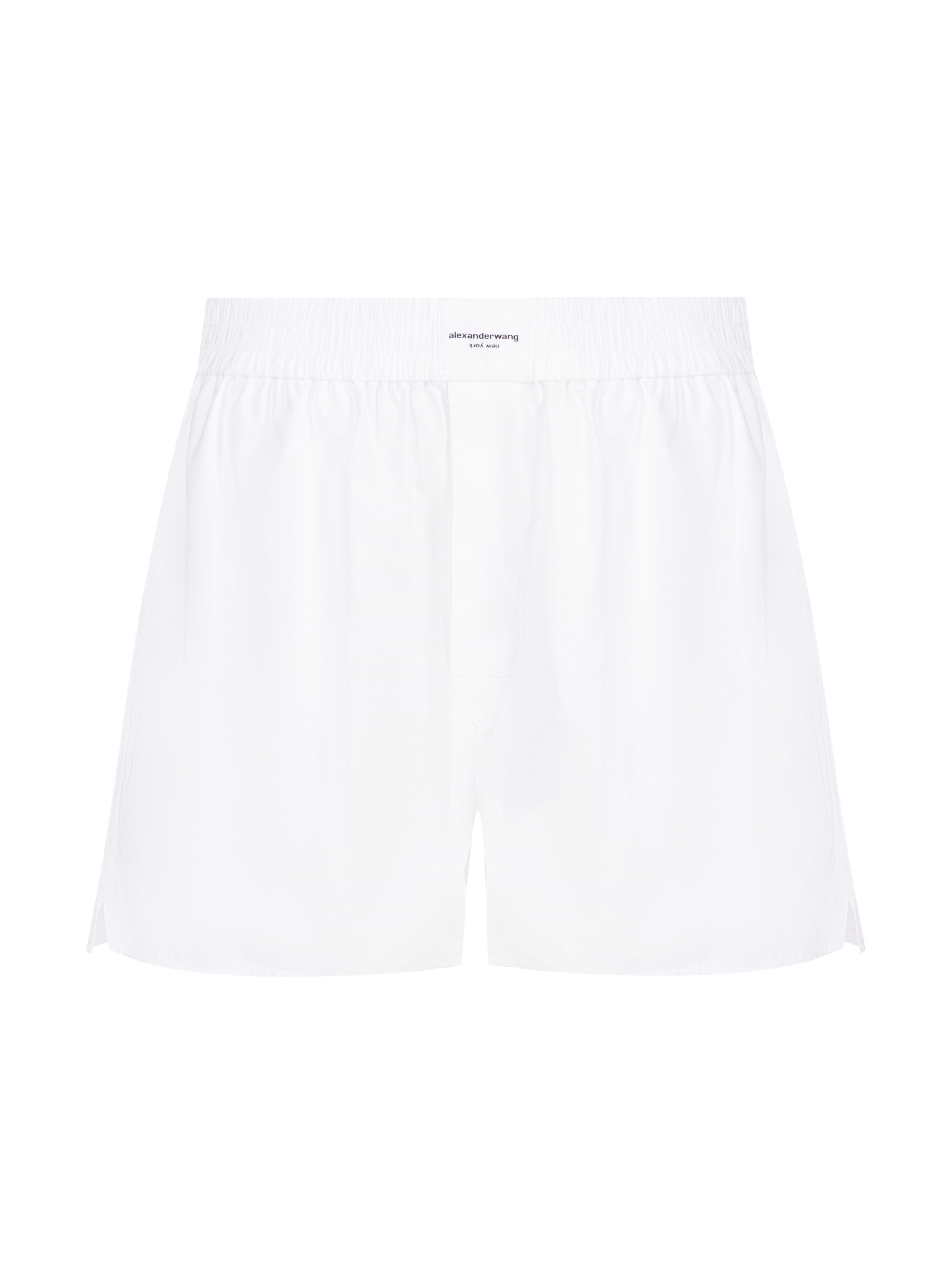alexanderwang.t women's Logo poplin shorts - buy for 191000
