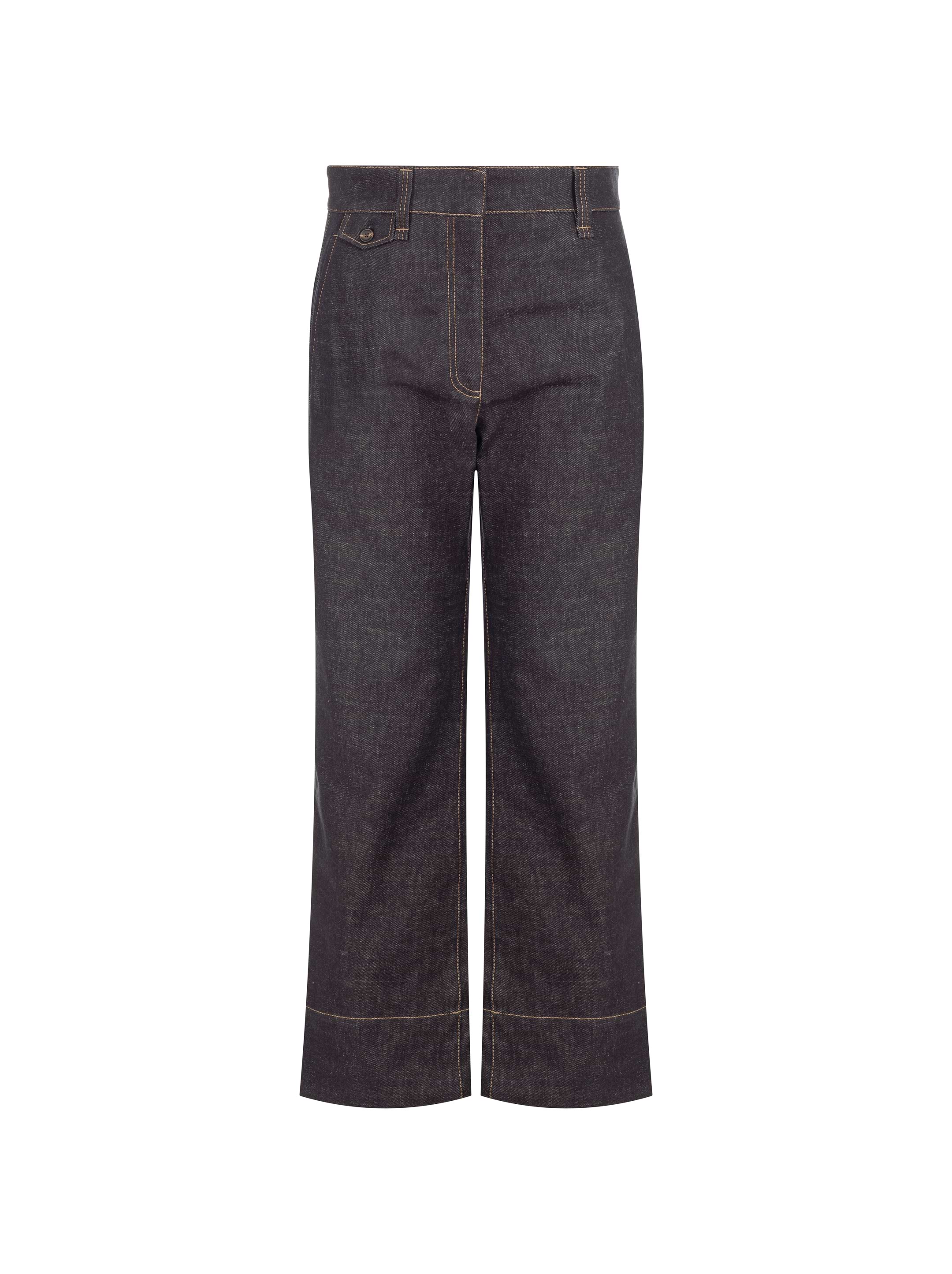 Brunello Cucinelli women's Straight jeans with monil chain