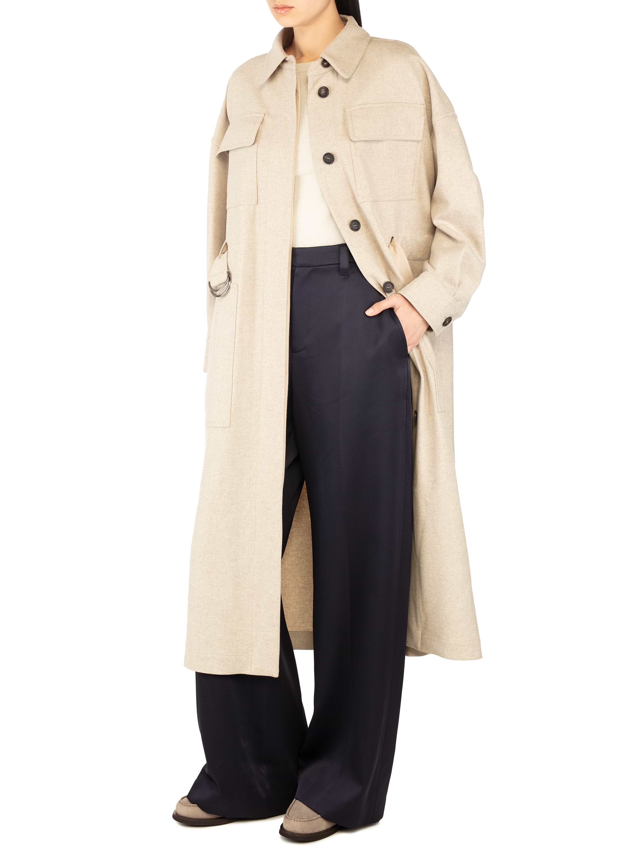 Brunello Cucinelli women's Wide-leg pants with monil chain