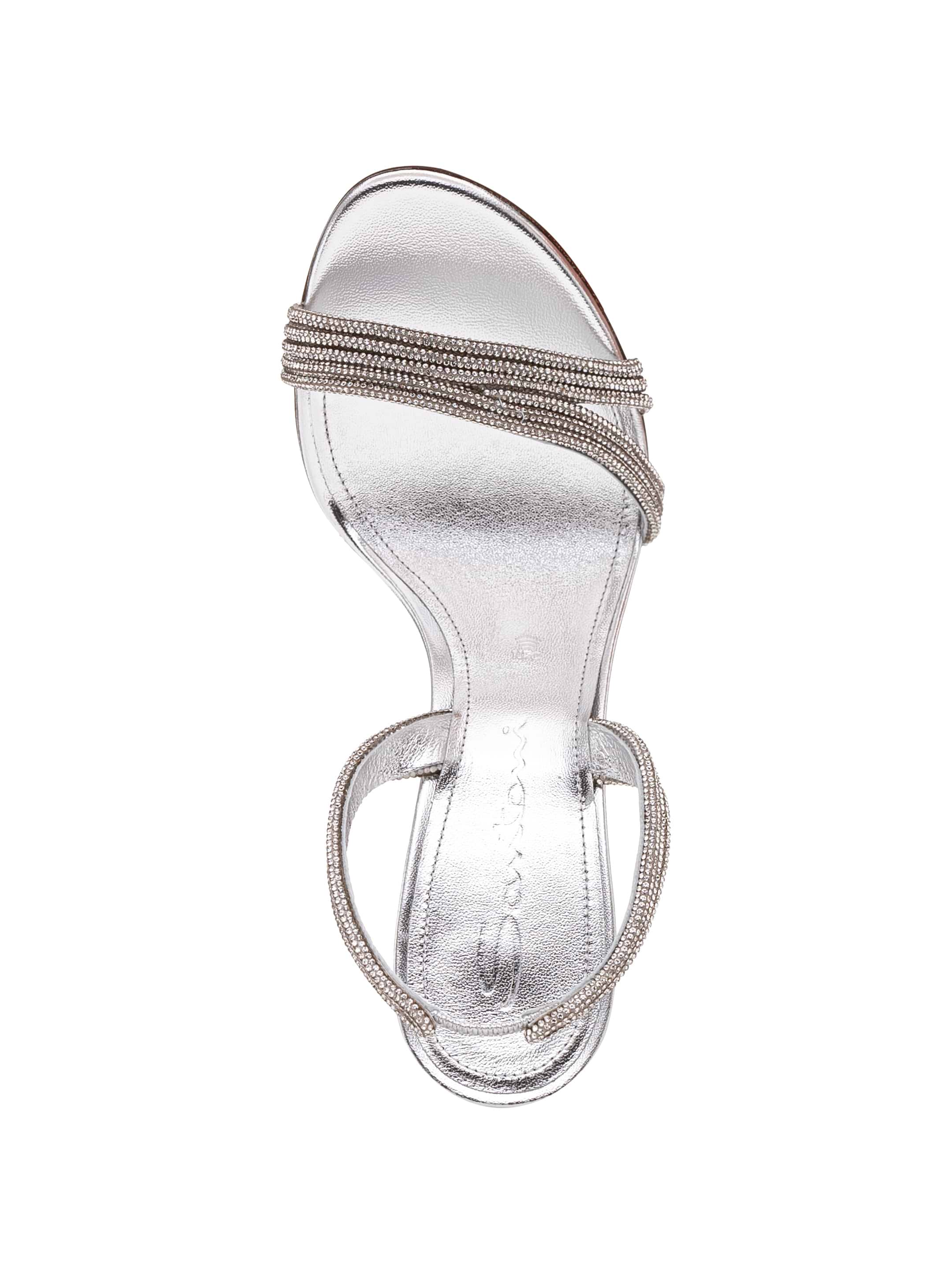 サンダル・ミュール SANTONI SS25 Sandals (WHNQ70808HA3TACG N01) Black Strappy Sandals By Iced Black Silver – Onex Shoes