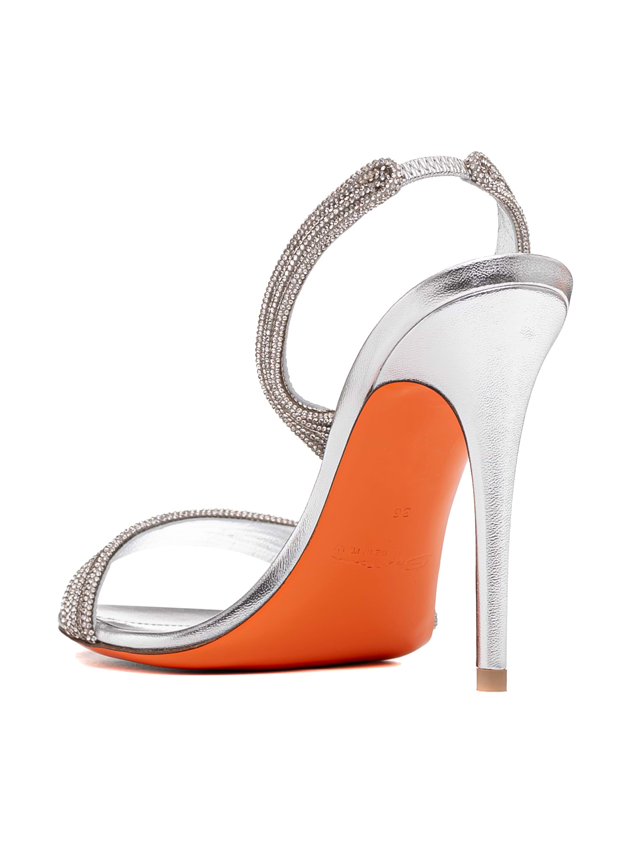 サンダル・ミュール SANTONI SS25 Sandals (WHIW71636HA2TOOX O50) Santoni women's Sandals with rhinestones - buy for 265450
