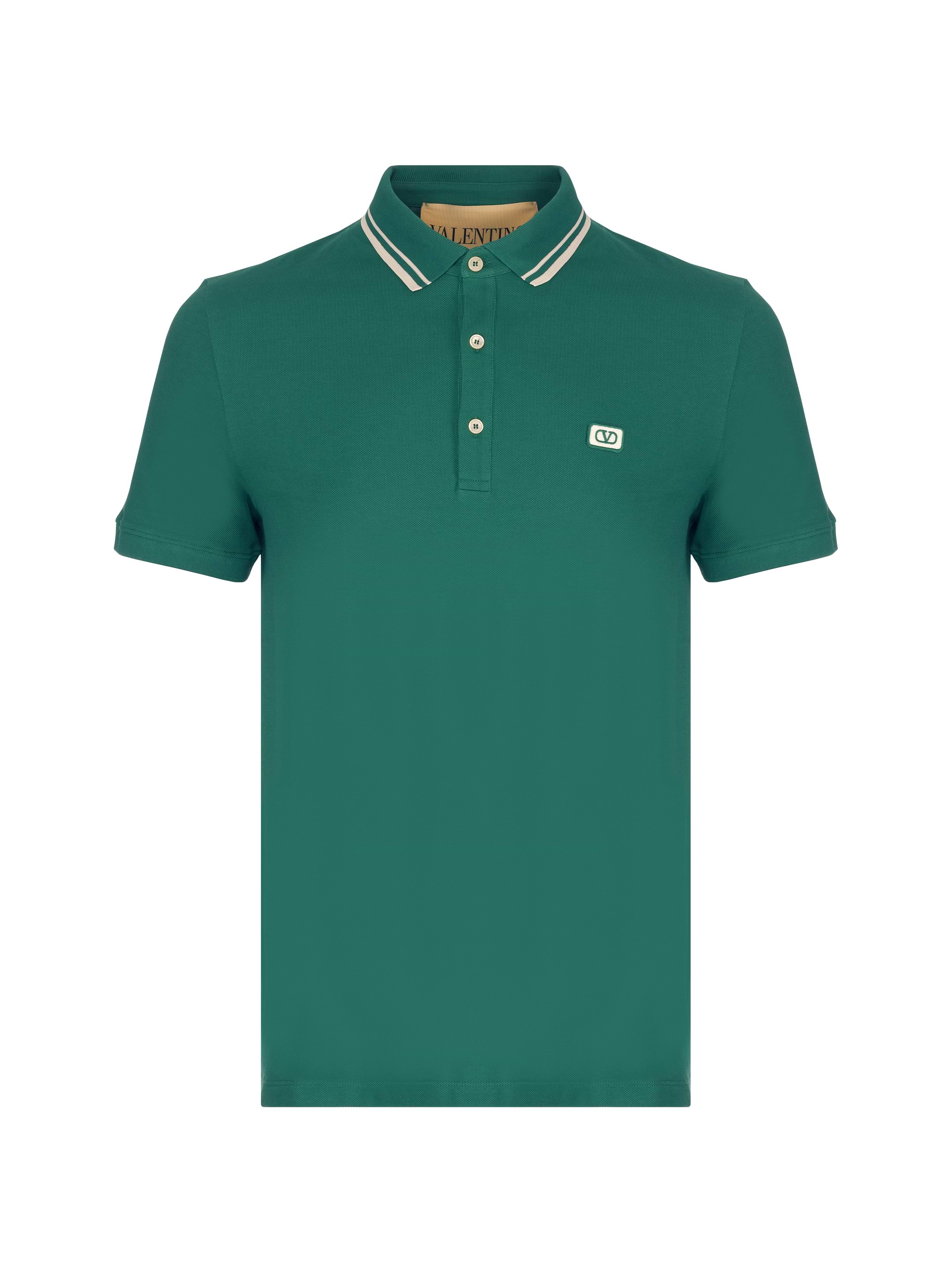 Tシャツ・カットソー VALENTINO Dark blue cotton polo shirt (7B3KC65F9EQ 671) Valentino Garavani Midnight Blue Cotton Polo Shirt | italist
