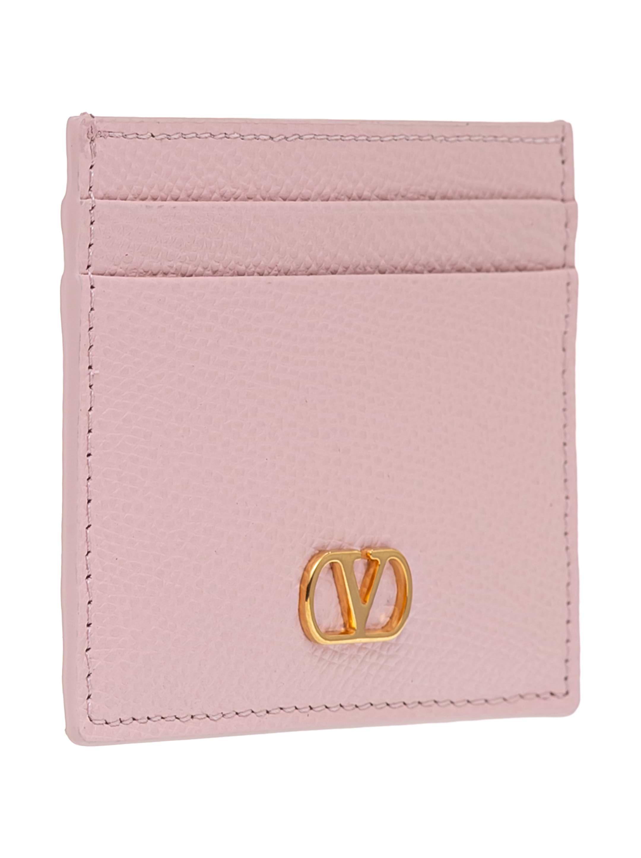 カードケース・名刺入れ Valentino Garavani Document Holders Women Leather Pink Valentino Garavani Document Holders Women Leather Pink