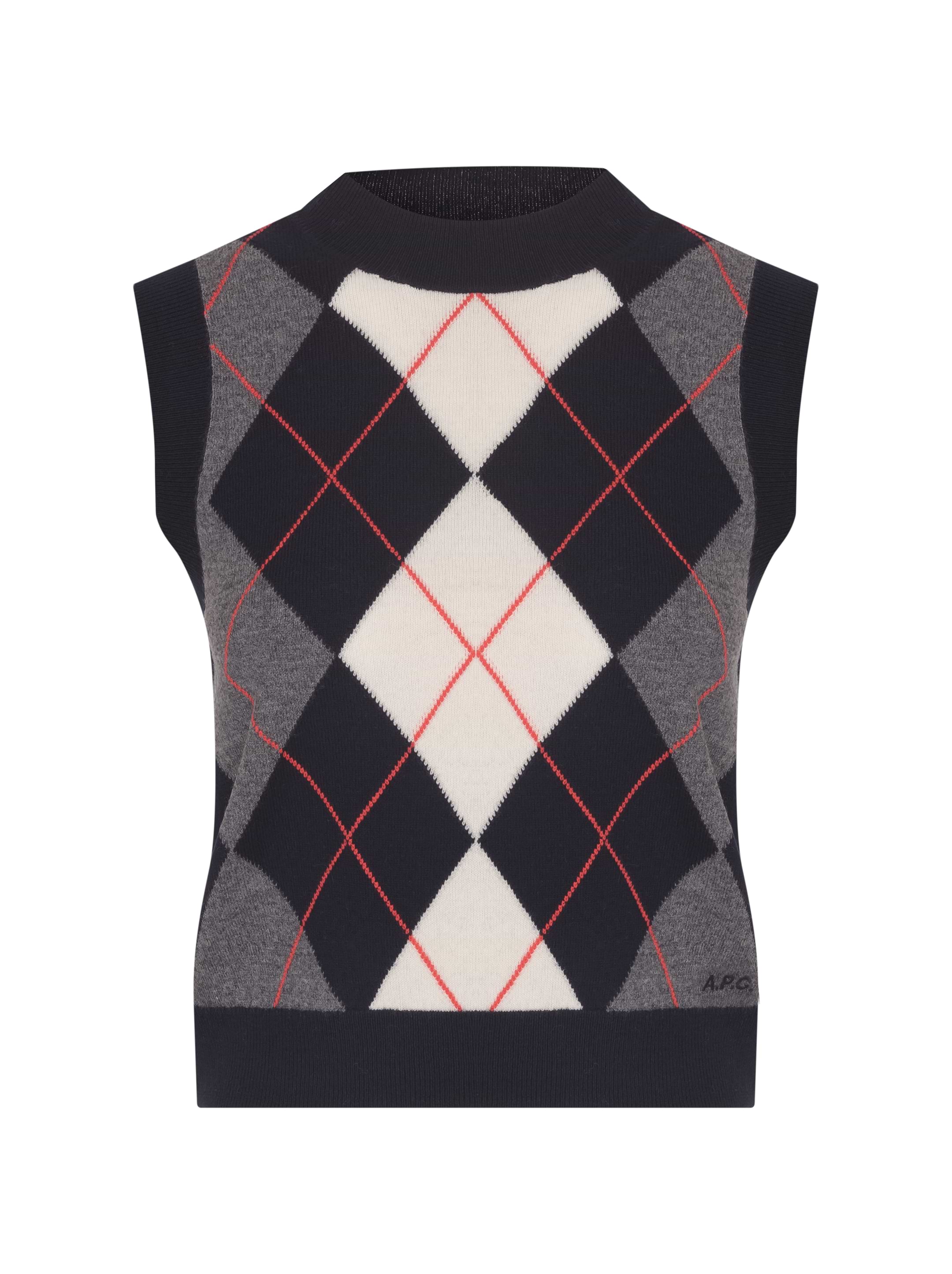 A.P.C. women's Patterned woollen vest - buy for 142700 KZT
