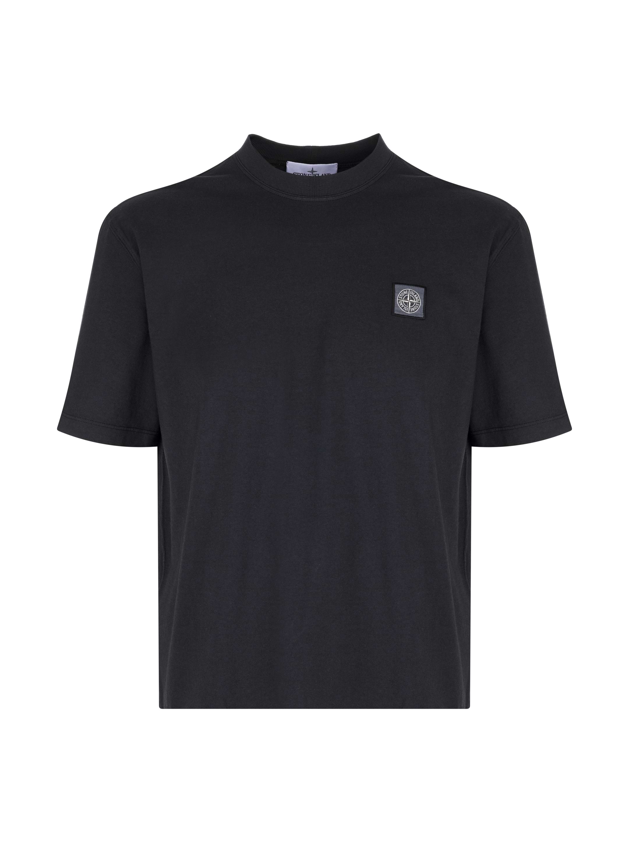 Logo cotton t-shirt Stone Island for men - buy in the