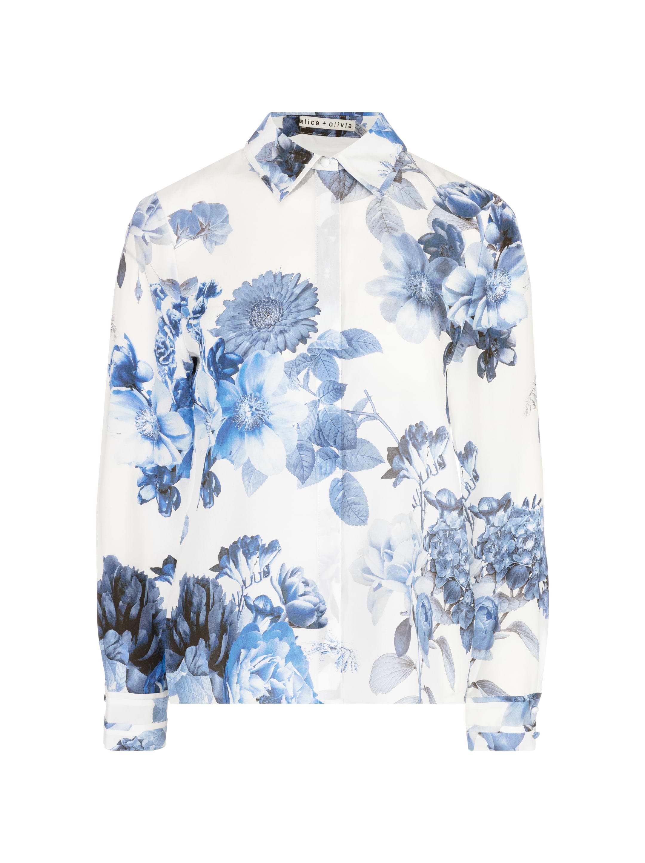 Alice+Olivia - ❤️★Alice olive22新作新品    白カットソー　オシャレ Alice + Olivia April floral-print Cotton Blouse | White