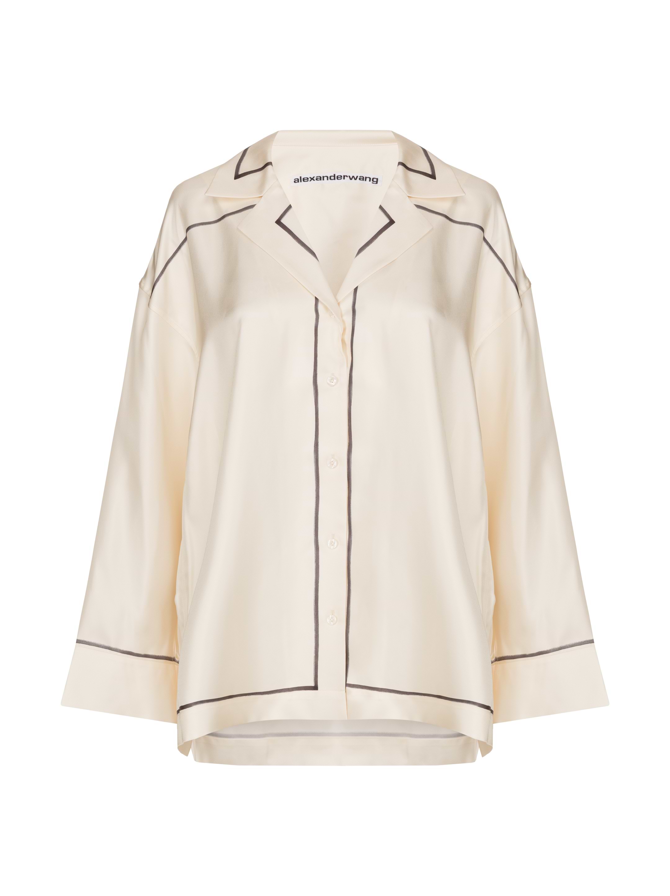 Alexander Wang ロゴ クリスタル100%シルク素材シャツ＆ブラウス Alexander Wang ロゴ クリスタル100%シルク素材シャツ＆ブラウス