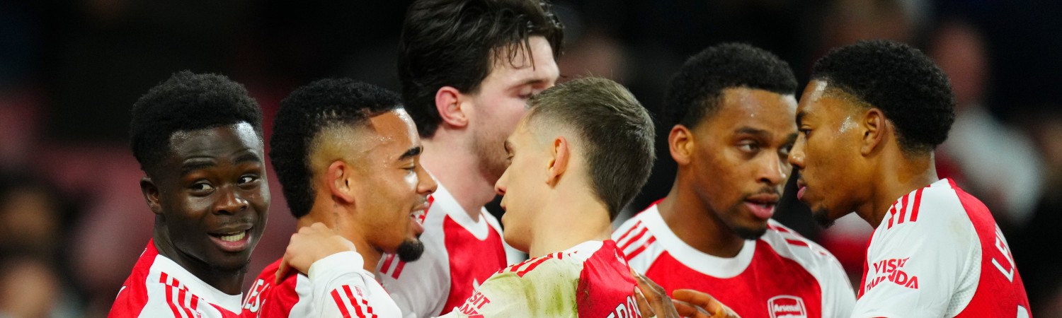 jugadores de arsenal en el Everton-Arsenal Premier League de Inglaterra 2025-26