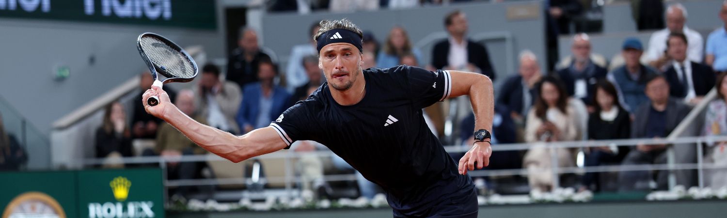 Alexander Zverev en las semifinales de Roland garros