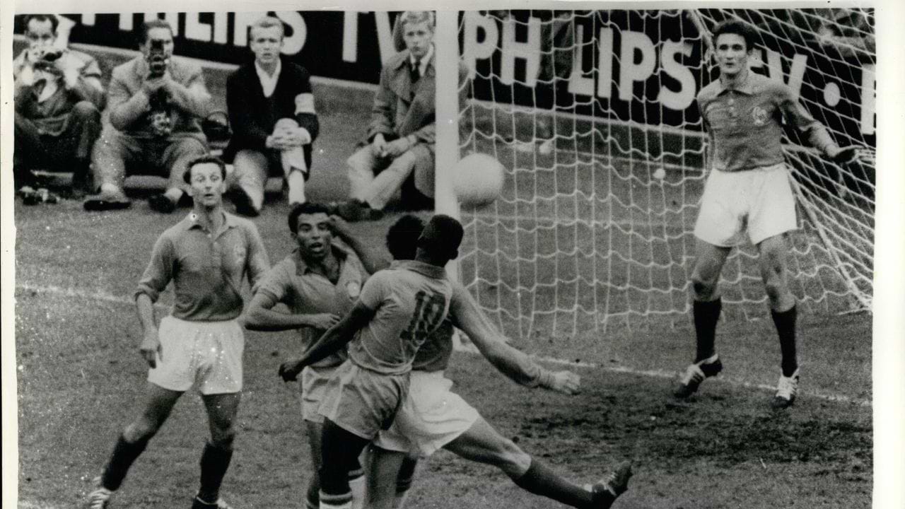 Pelé en el mundial de Suecia 1958