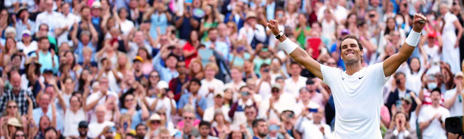 Rafael Nadal en Wimbledon tenis