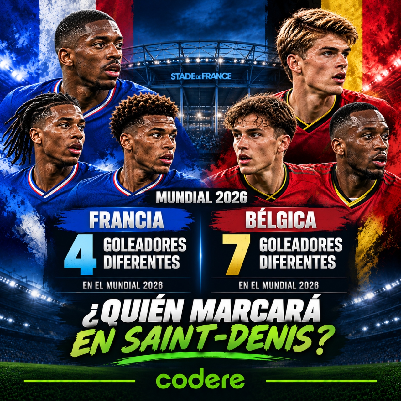 historial de partidos de Francia vs Bélgica