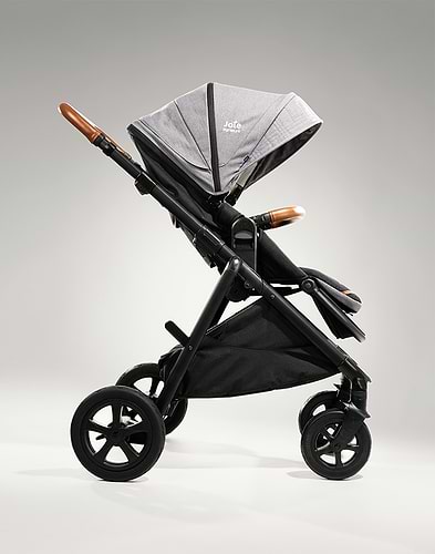 עגלה מפוארת לתינוק אריאה Aeria Signature הכוללת שינוי מצבי גובה - שחור/אפור Carbon