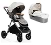 עגלה מפוארת לתינוק אריאה Aeria Signature הכוללת שינוי מצבי גובה - לבן/אפור Oyster