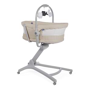 עריסה משולבת עם טרמפולינה וכיסא האכלה Baby Hug 4 In 1 AIR אייר - בז' Beige צ'יקו
