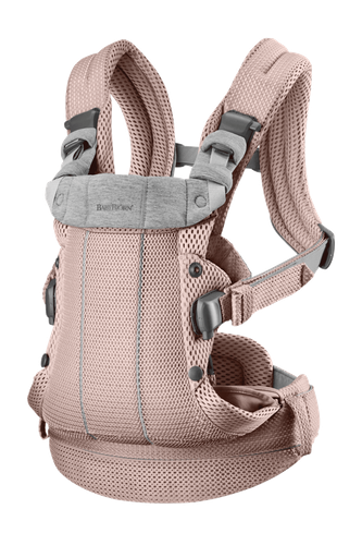 מנשא תינוק הרמוני Harmony בד נושם 3D Mes - ורוד Dusty Pink