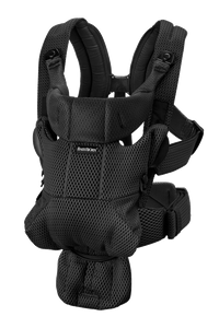 מנשא תינוק מוב Move הכולל ריפוד מבד נושם 3D MESH - שחור Black בייבי ביורן