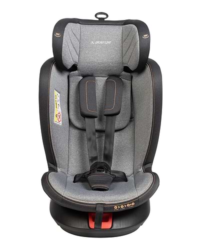 כיסא בטיחות מסתובב 360º משולב בוסטר PROTEC וכולל הגנת צד משופרת SIPS - שחור