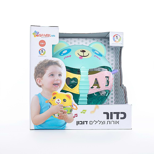 כדור אורות וצלילים דובון