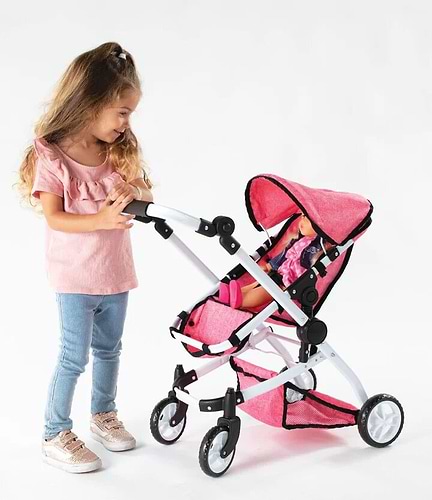 עגלת טיולון לבובה ארבעה גלגלים