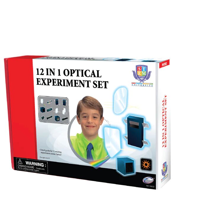 ערכת ניסויים באופטיקה 12 פעילויות במארז 1