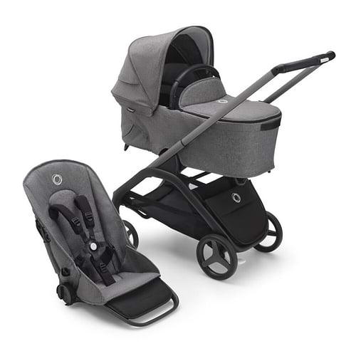עגלת בוגבו דרגונפליי Bugaboo צבע: ‏‏‏‏‏‏‏‏‏‏‏‏‏‏‏‏‏‏‏‏ ‏‏‏‏מרכב גרפיט, עריסה וטיולון אפור מלאנג', גגון אפור מלאנג'
