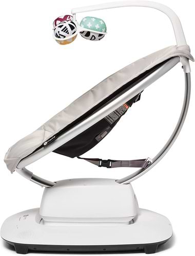 ממרו mamaroo מפוארת צבע אפור - דגם 5.0 נדנדה לתינוק בטכנולוגיה מתקדמת, אפשרות חיבור לבלוטוס, עם 5 תנועות נדנוד יחודיות. 4moms