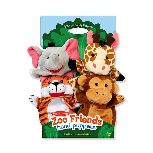 סט בובות יד- גן החיות מבית מליסה ודאג Melissa And Doug
