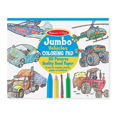חוברת צביעה גדולה - מכוניות מבית מליסה ודאג Melissa And Doug