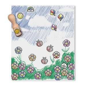 ערכה חותמות ידית מעץ גדול מבית מליסה ודאג Melissa And Doug
