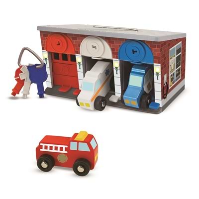 מוסך מכוניות ומפתחות מבית מליסה ודאג Melissa And Doug