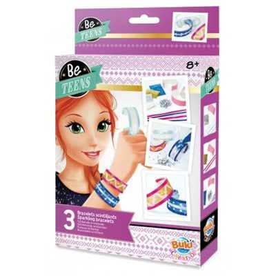 ערכת יצירה להכנת צמידים נוצצים מבית בוקי צרפת Buki France
