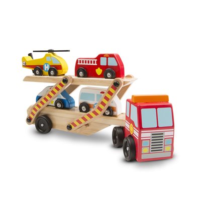 רכב נושא רכבי הצלה מבית מליסה ודאג Melissa And Doug מליסה אנד דאג
