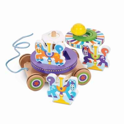 צעצוע משיכה קרוסלה מבית מליסה ודאג Melissa And Doug