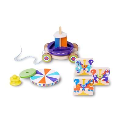 צעצוע משיכה קרוסלה מבית מליסה ודאג Melissa And Doug