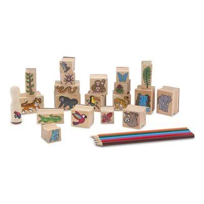 סט חותמות ענק - יער הגשם מבית מליסה ודאג Melissa And Doug