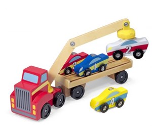משאית גרר מגנטית מעץ איכותי מבית מליסה ודאג Melissa And Doug / חסר במלאי