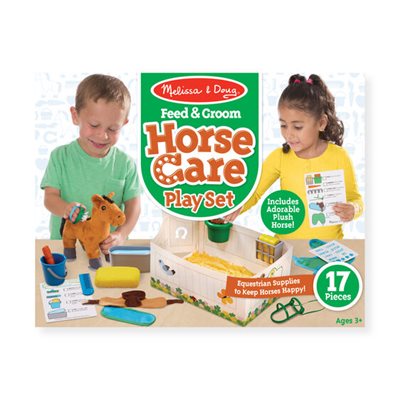 ערכה לטיפול וטיפוח סוסים מבית מליסה ודאג Melissa And Doug
