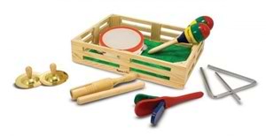 ערכת כלי נגינה כלי הקשה מעץ מבית מליסה ודאג Melissa And Doug