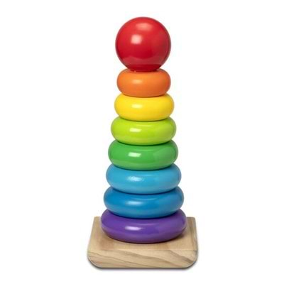 משחק מגדל טבעות עץ ענק מבית מליסה ודאג Melissa And Doug