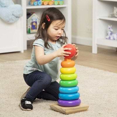 משחק מגדל טבעות עץ ענק מבית מליסה ודאג Melissa And Doug
