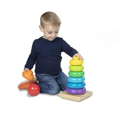 משחק מגדל טבעות עץ ענק מבית מליסה ודאג Melissa And Doug