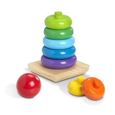 משחק מגדל טבעות עץ ענק מבית מליסה ודאג Melissa And Doug
