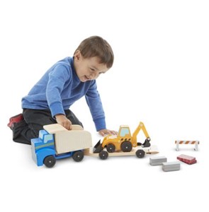 משאית אשפה וגרר מעץ 3 ב1 מבית מליסה ודאג Melissa And Doug