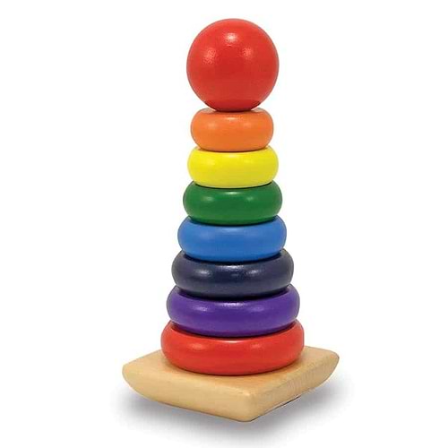 מגדל טבעות מעץ איכותי מבית מליסה ודאג Melissa and Doug
