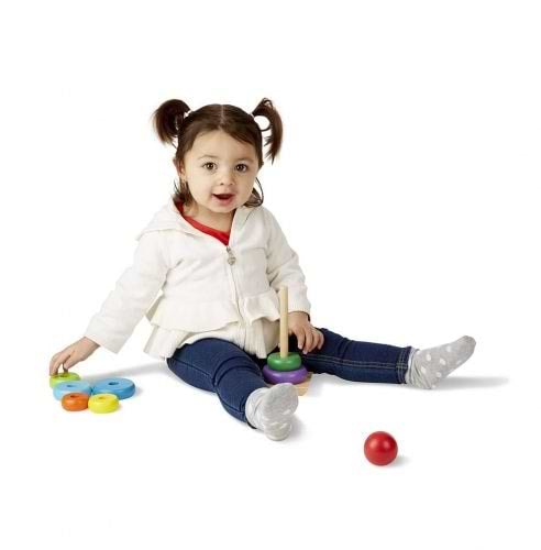 מגדל טבעות מעץ איכותי מבית מליסה ודאג Melissa and Doug