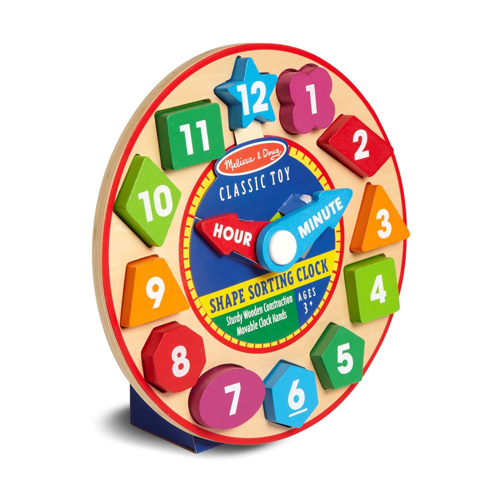 שעון למיון צורות מבית מליסה ודאג Melissa and Doug