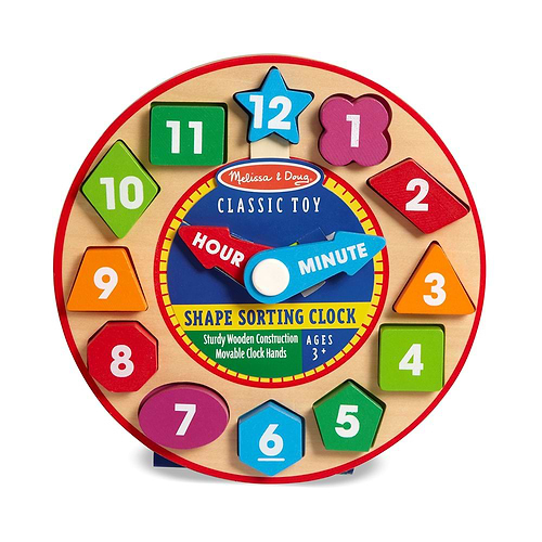 שעון למיון צורות מבית מליסה ודאג Melissa and Doug