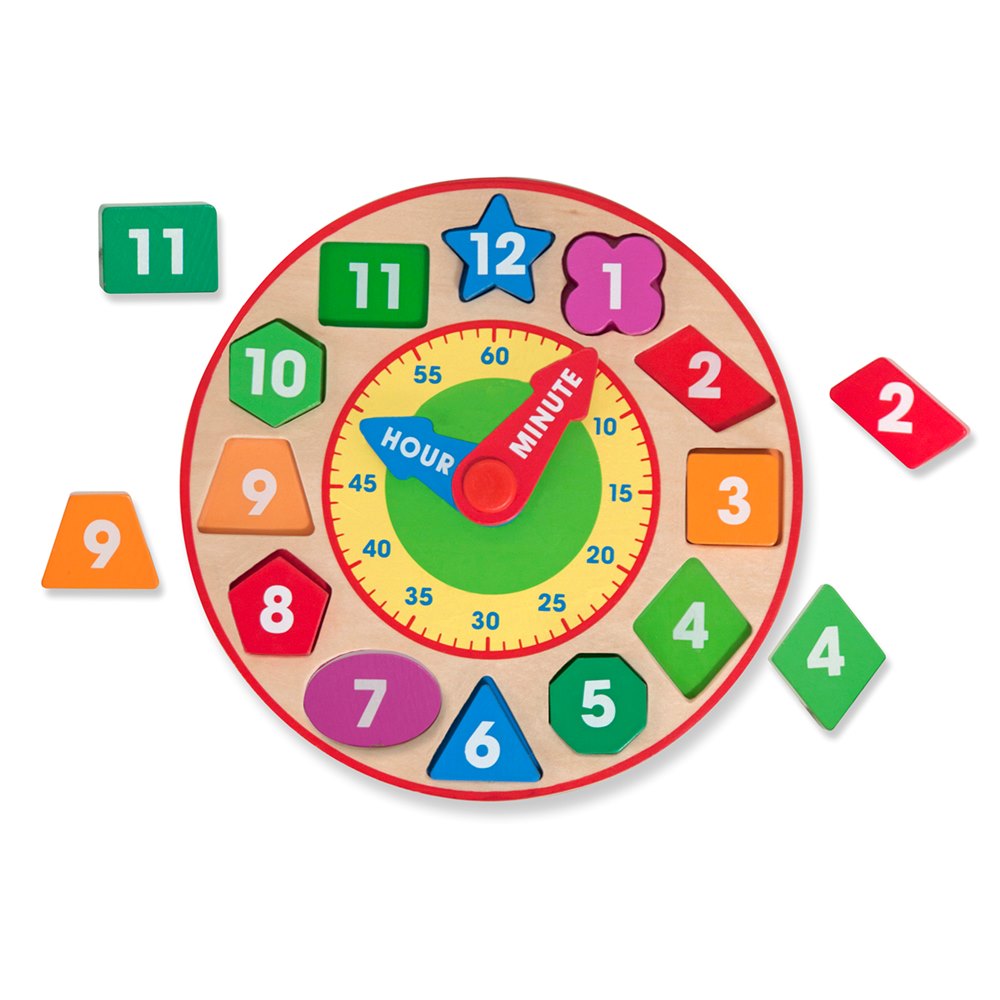 שעון למיון צורות מבית מליסה ודאג Melissa and Doug